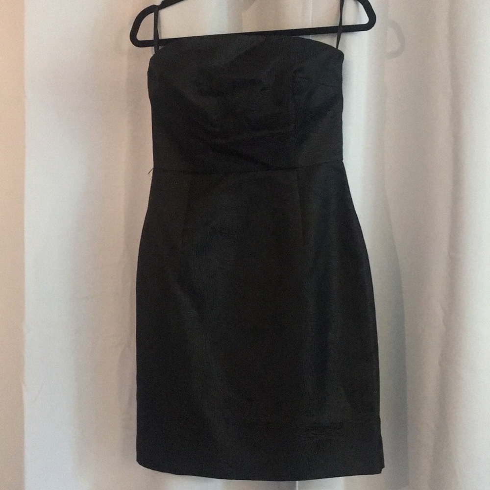 NWT sz 8 Banana Republic Monogram Black strapless dress